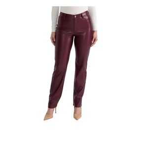 Joie Limited Edition Ladies Pant Faux Leather Burgundy Size 10 NWT